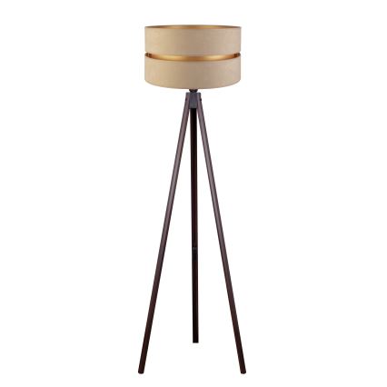 Duolla - Podna lampa DUO 1xE27/60W/230V pr. 44 cm bež/wenge
