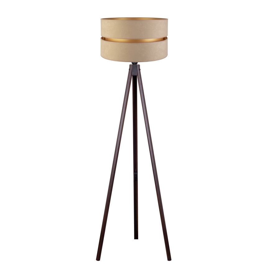 Duolla - Podna lampa DUO 1xE27/60W/230V pr. 44 cm bež/wenge