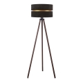 Duolla - Podna lampa DUO 1xE27/60W/230V pr. 44 cm crna/smeđa