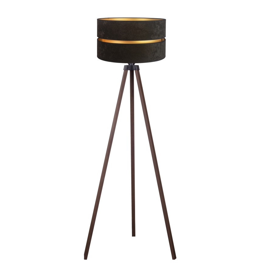 Duolla - Podna lampa DUO 1xE27/60W/230V pr. 44 cm crna/smeđa