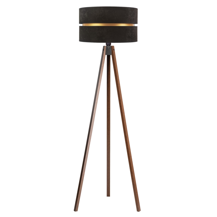 Duolla - Podna lampa DUO 1xE27/60W/230V pr. 44 cm crna/wenge