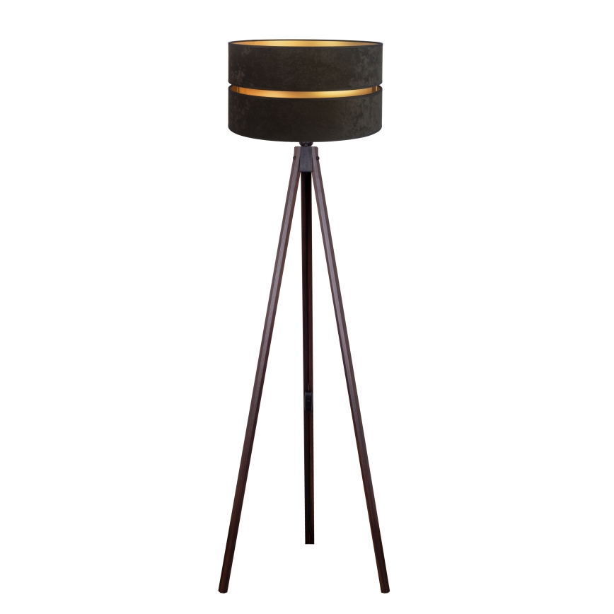 Duolla - Podna lampa DUO 1xE27/60W/230V pr. 44 cm crna/wenge
