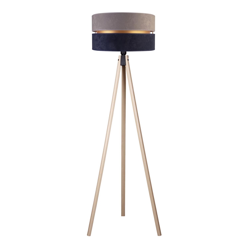 Duolla - Podna lampa DUO 1xE27/60W/230V pr. 44 cm siva/plava/bež