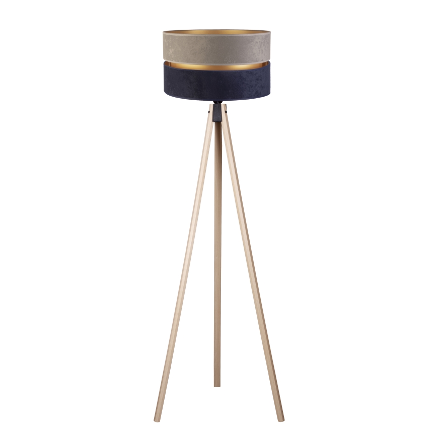 Duolla - Podna lampa DUO 1xE27/60W/230V pr. 44 cm siva/plava/bež