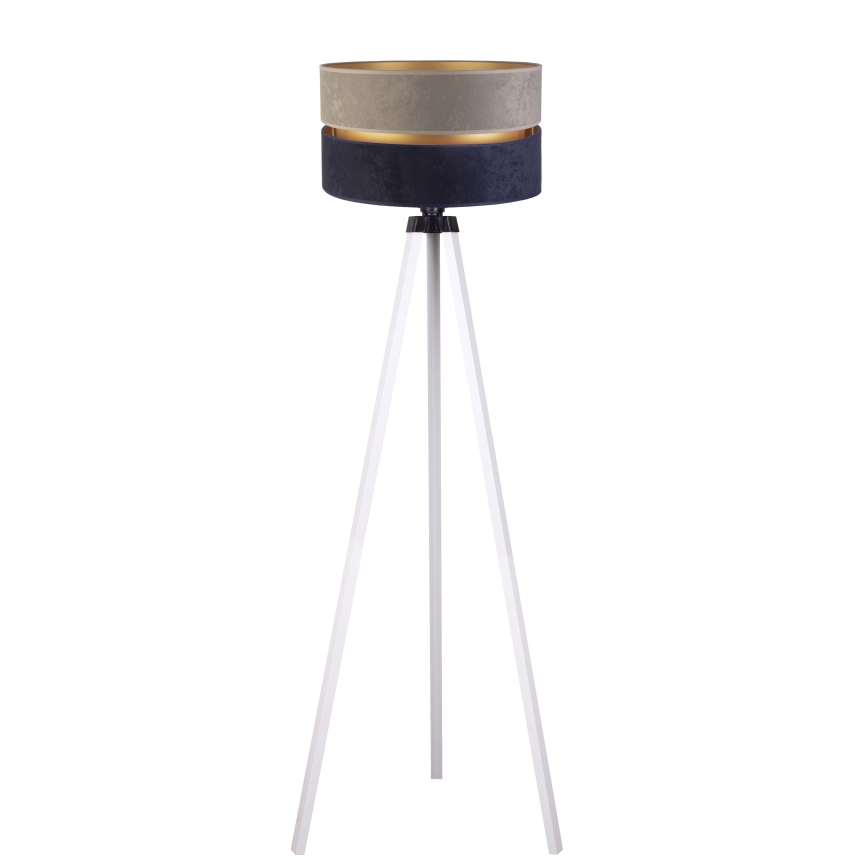 Duolla - Podna lampa DUO 1xE27/60W/230V pr. 44 cm siva/plava/bijela