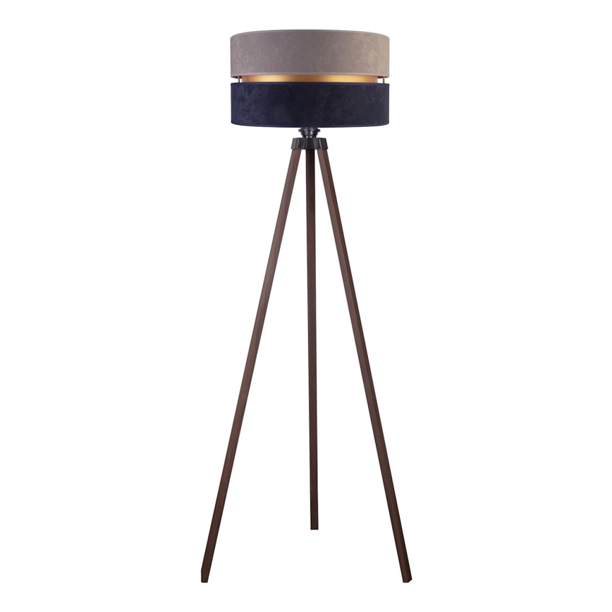 Duolla - Podna lampa DUO 1xE27/60W/230V pr. 44 cm siva/plava/smeđa
