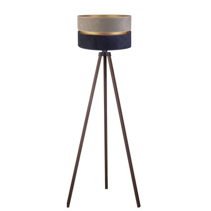Duolla - Podna lampa DUO 1xE27/60W/230V pr. 44 cm siva/plava/smeđa