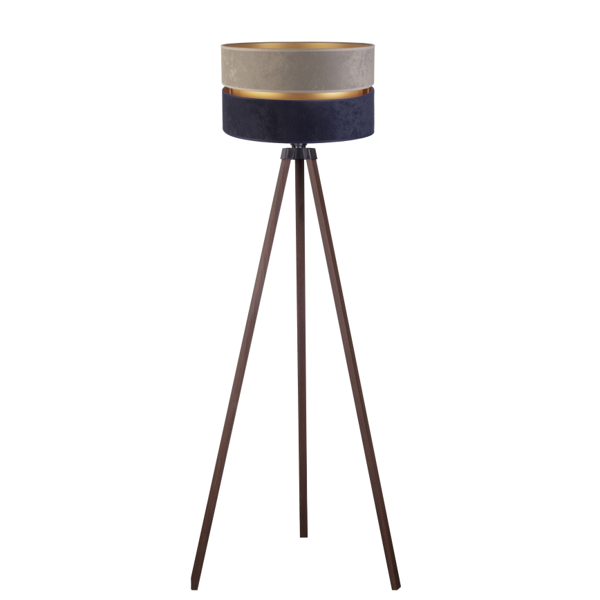 Duolla - Podna lampa DUO 1xE27/60W/230V pr. 44 cm siva/plava/smeđa