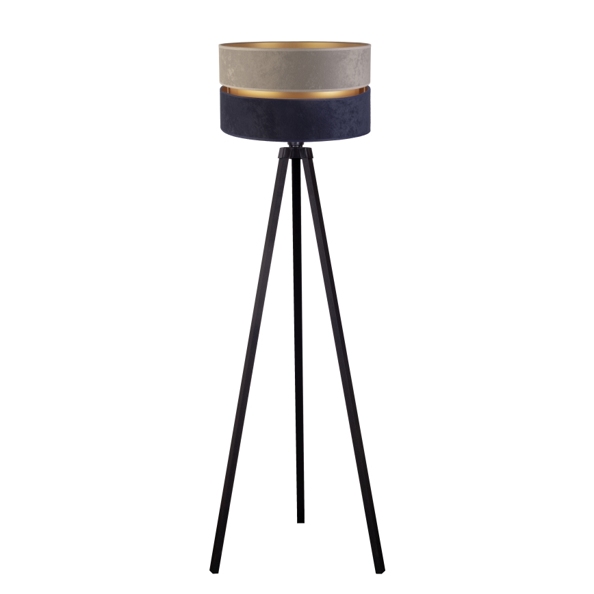 Duolla - Podna lampa DUO 1xE27/60W/230V pr. 44 cm siva/plava/wenge