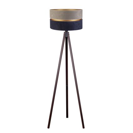 Duolla - Podna lampa DUO 1xE27/60W/230V pr. 44 cm siva/plava/wenge