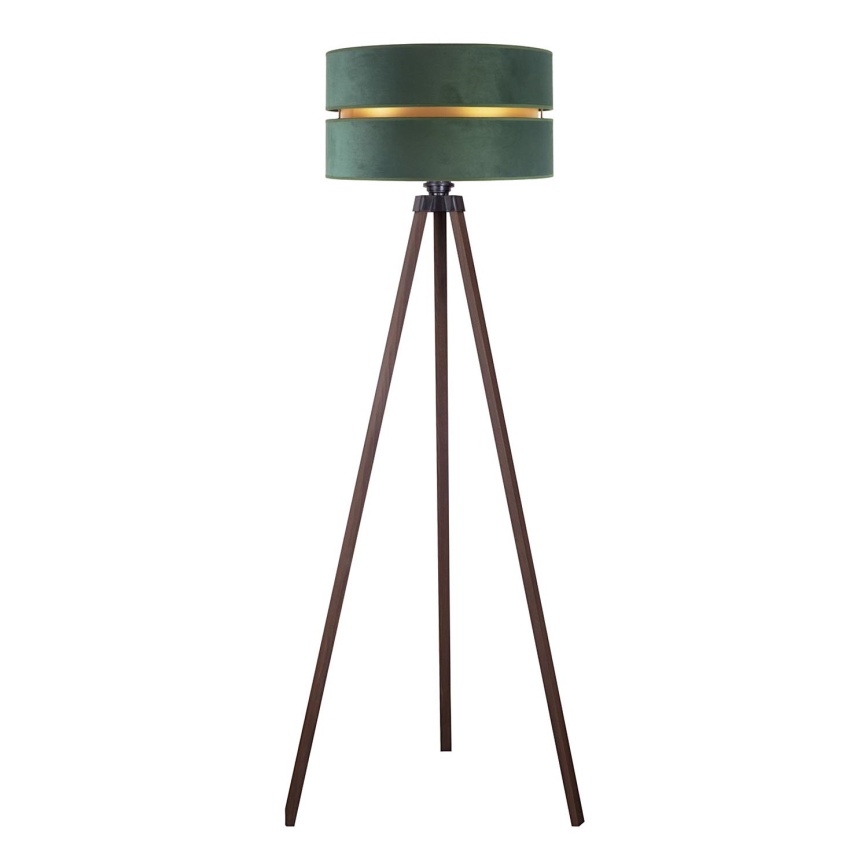 Duolla - Podna lampa DUO 1xE27/60W/230V pr. 44 cm zelena/smeđa