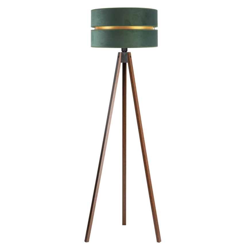 Duolla - Podna lampa DUO 1xE27/60W/230V pr. 44 cm zelena/wenge