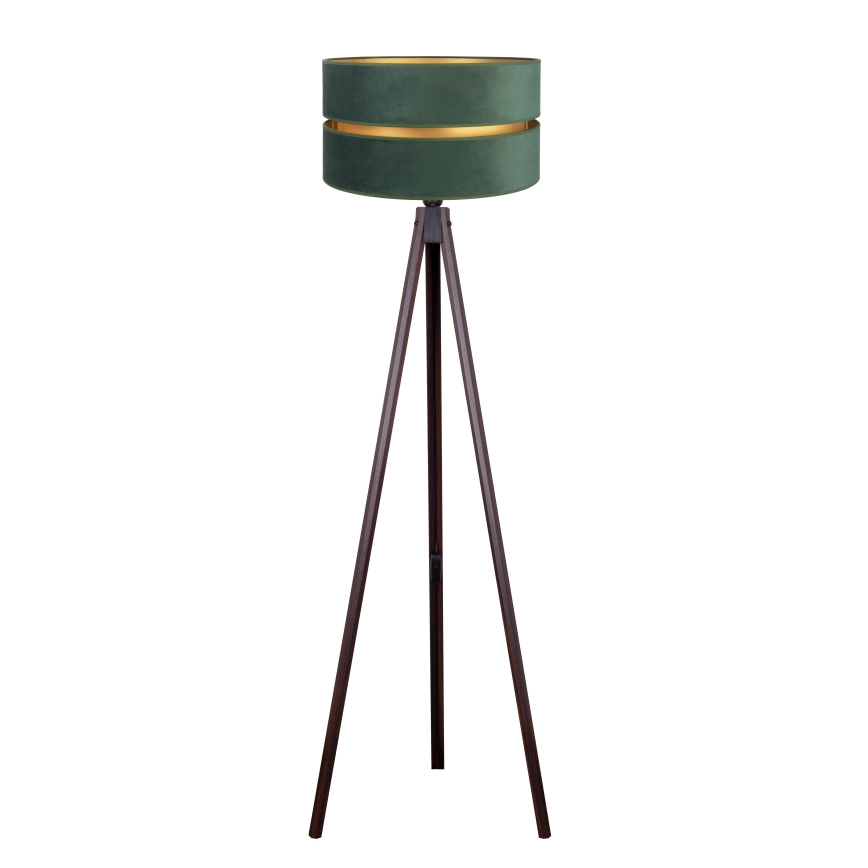 Duolla - Podna lampa DUO 1xE27/60W/230V pr. 44 cm zelena/wenge