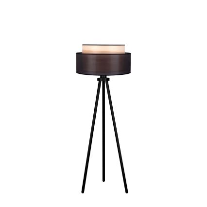 Duolla - Podna lampa WOOD BOHO 1xE27/15W/230V pr. 45 cm crna/bež