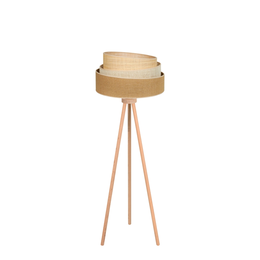 Duolla - Podna lampa YUTE TRIO 1xE27/15W/230V pr. 45 cm smeđa/siva/bež