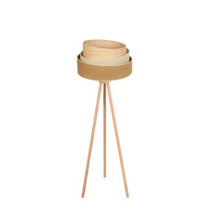 Duolla - Podna lampa YUTE TRIO 1xE27/15W/230V pr. 45 cm smeđa/siva/bež