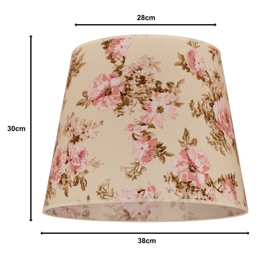Duolla - Sjenilo za luster CLASSIC L E27 pr. 38 cm ruža