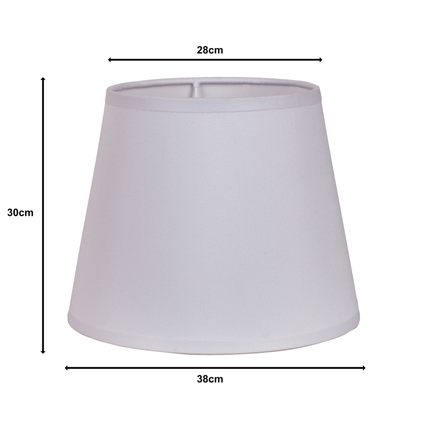 Duolla - Sjenilo za podnu lampu CLASSIC L E27 pr. 38 cm bijela