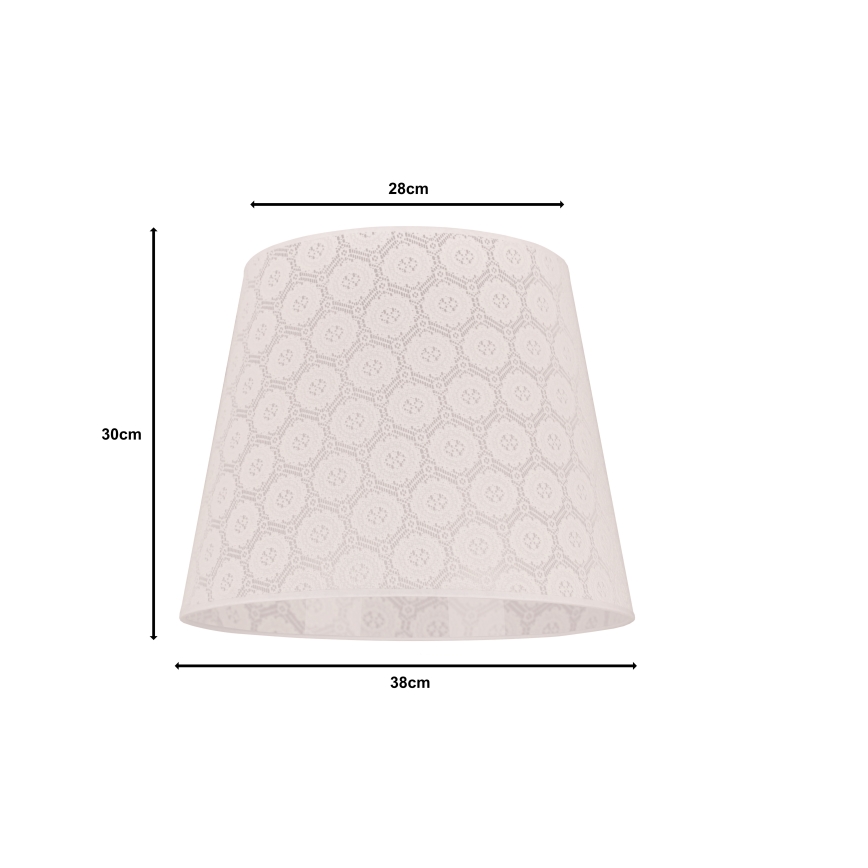 Duolla - Sjenilo za podnu lampu CLASSIC L E27 pr. 38 cm bijela