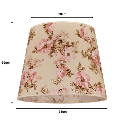 Duolla - Sjenilo za podnu lampu CLASSIC L E27 pr. 38 cm ruža