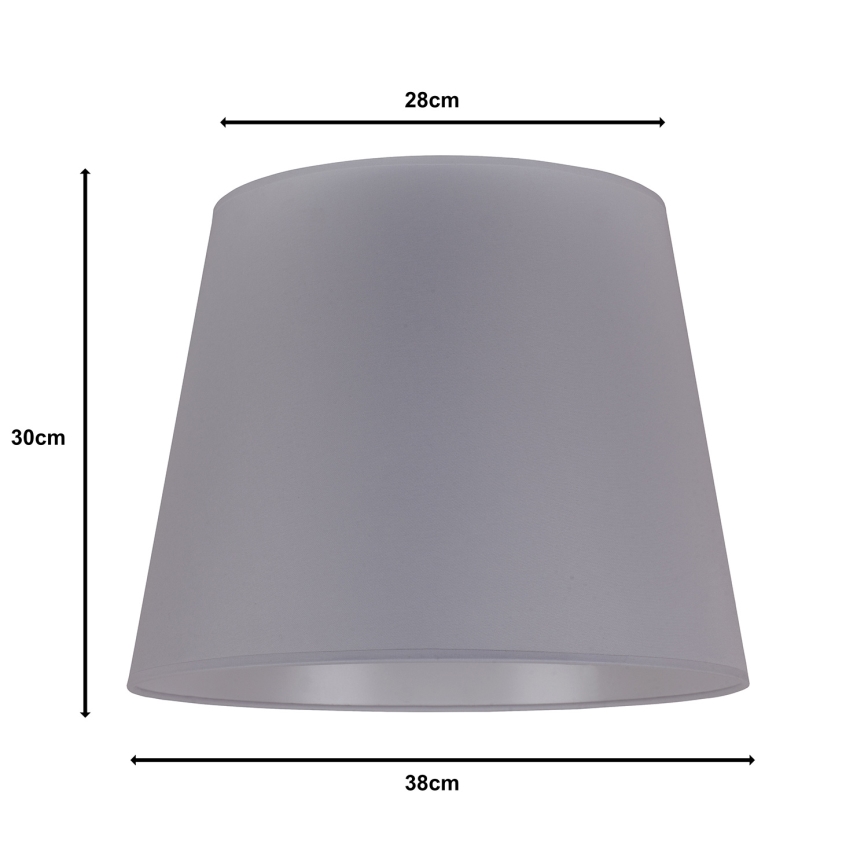 Duolla - Sjenilo za podnu lampu CLASSIC L E27 pr. 38 cm siva
