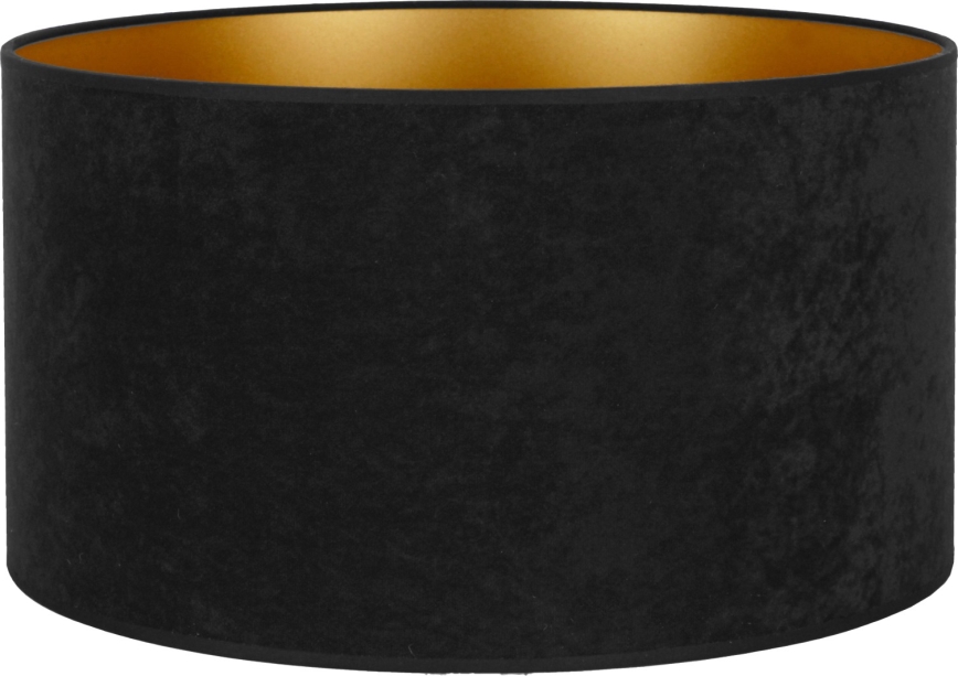Duolla - Sjenilo za podnu lampu VELVET E27 pr. 35 cm crna/zlatna