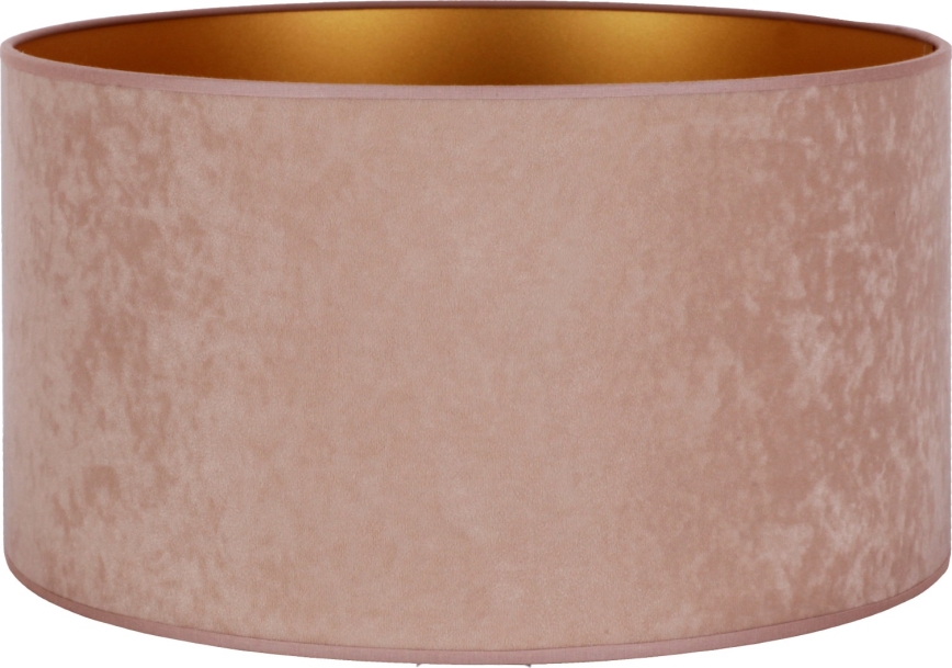Duolla - Sjenilo za podnu lampu VELVET E27 pr. 35 cm ružičasta/zlatna