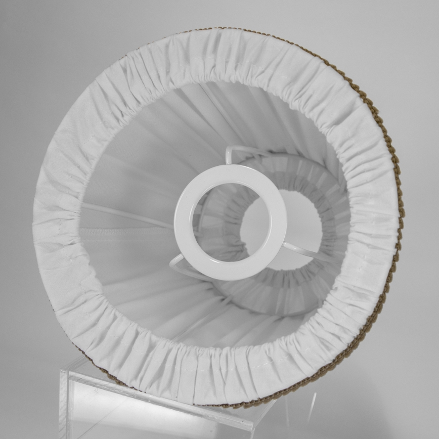 Duolla - Sjenilo za stolnu i podnu lampu E27 pr. 18,5 cm bijela/smeđa