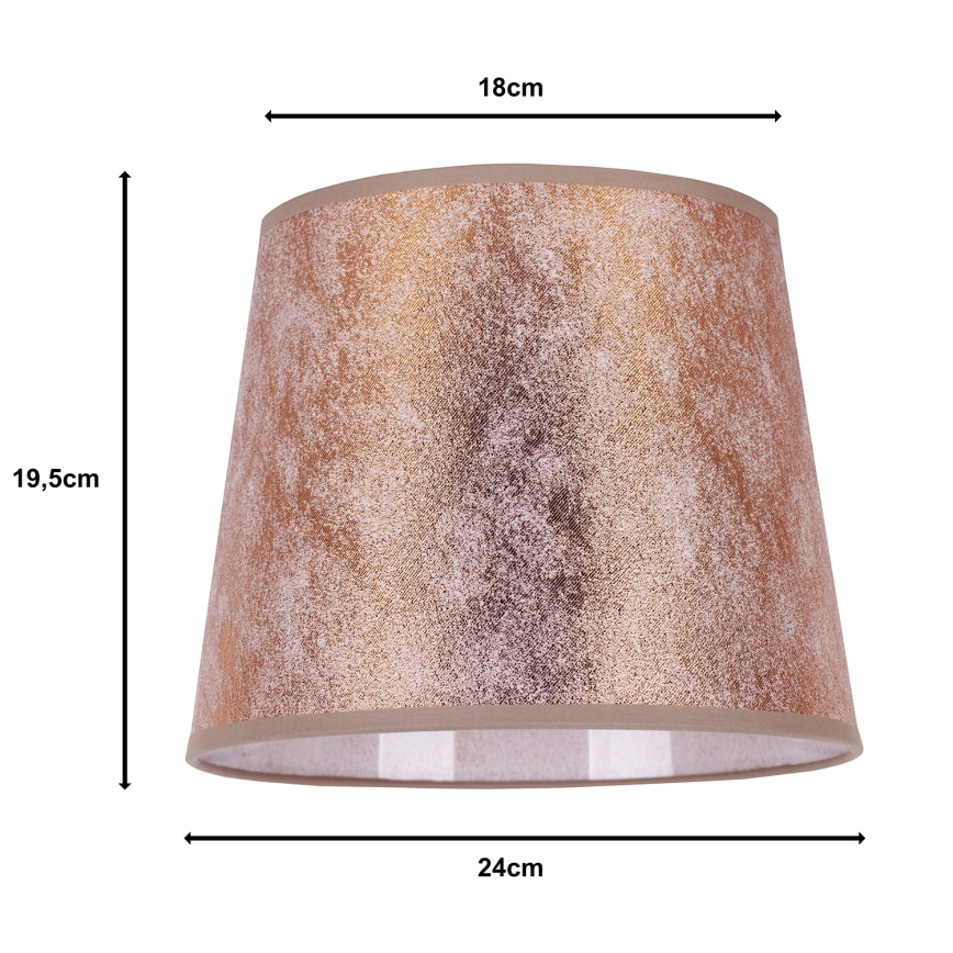 Duolla - Sjenilo za stolnu lampu CLASSIC M E27 pr. 24 cm bakrena