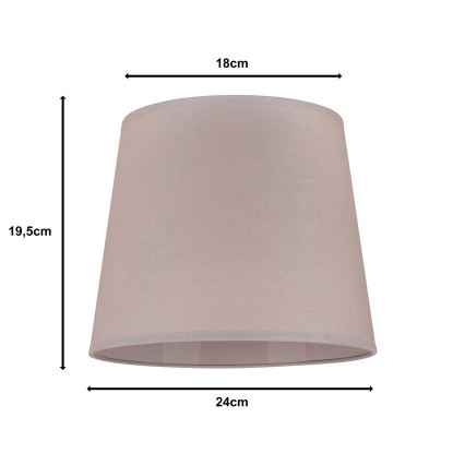 Duolla - Sjenilo za stolnu lampu CLASSIC M E27 pr. 24 cm bež