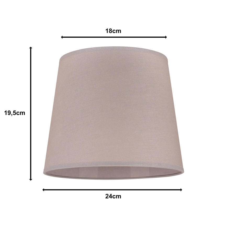 Duolla - Sjenilo za stolnu lampu CLASSIC M E27 pr. 24 cm bež