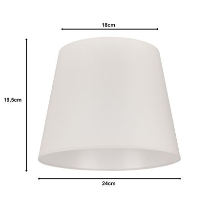Duolla - Sjenilo za stolnu lampu CLASSIC M E27 pr. 24 cm krem
