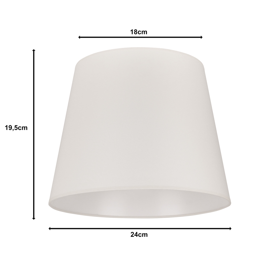 Duolla - Sjenilo za stolnu lampu CLASSIC M E27 pr. 24 cm krem
