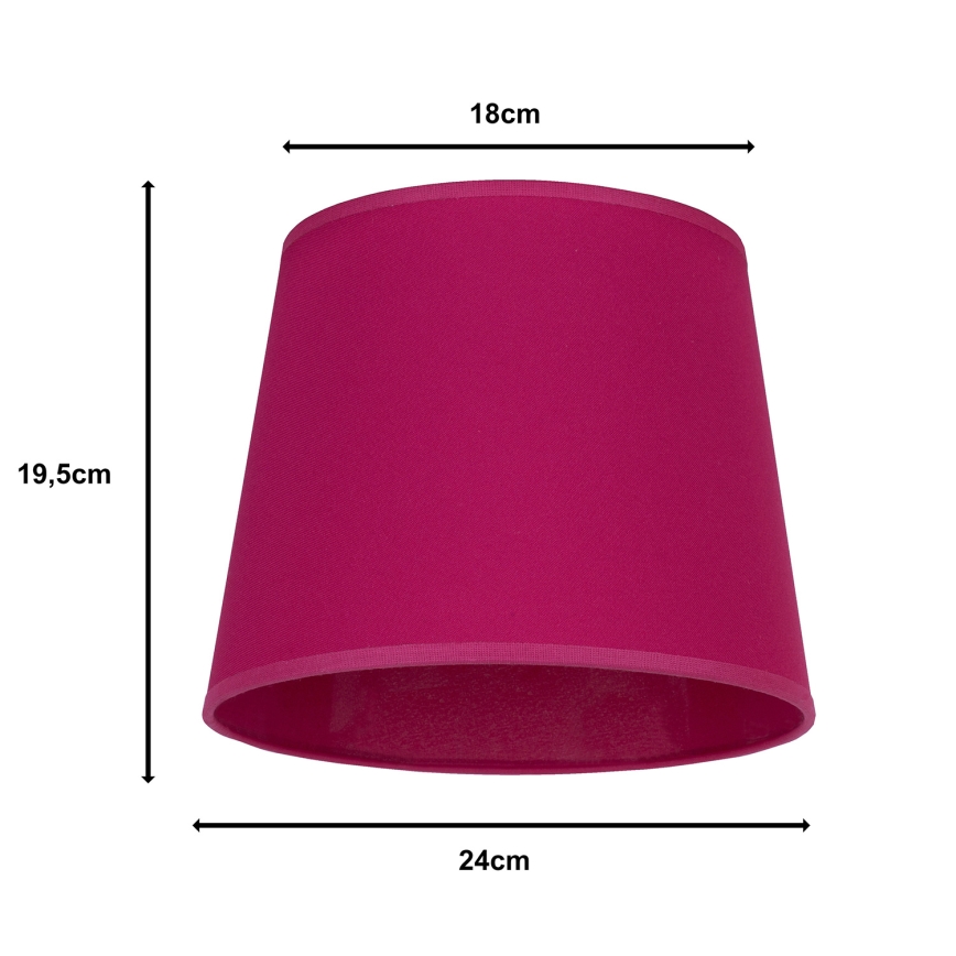 Duolla - Sjenilo za stolnu lampu CLASSIC M E27 pr. 24 cm ružičasta