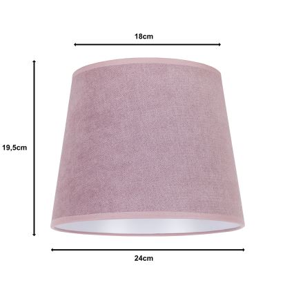 Duolla - Sjenilo za stolnu lampu CLASSIC M E27 pr. 24 cm ružičasta