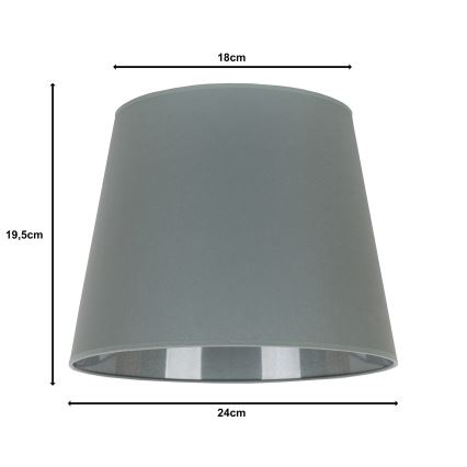 Duolla - Sjenilo za stolnu lampu CLASSIC M E27 pr. 24 cm siva