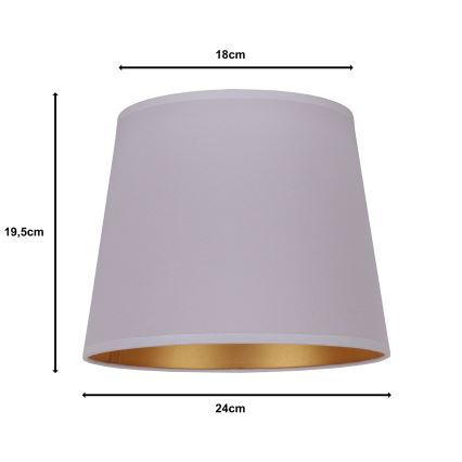 Duolla - Sjenilo za stolnu lampu CLASSIC M E27 pr. 24 cm siva