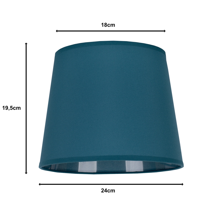 Duolla - Sjenilo za stolnu lampu CLASSIC M E27 pr. 24 cm tirkizna