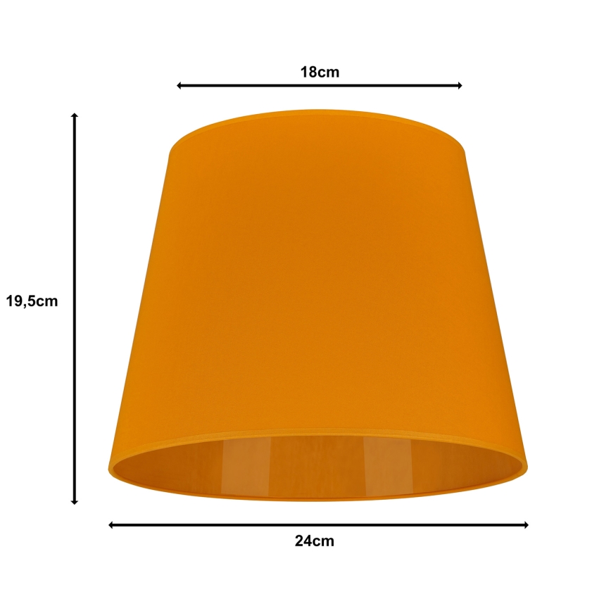 Duolla - Sjenilo za stolnu lampu CLASSIC M E27 pr. 24 cm žuta