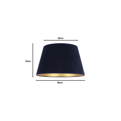 Duolla - Sjenilo za stolnu lampu CONE M E27 pr. 28 cm plava