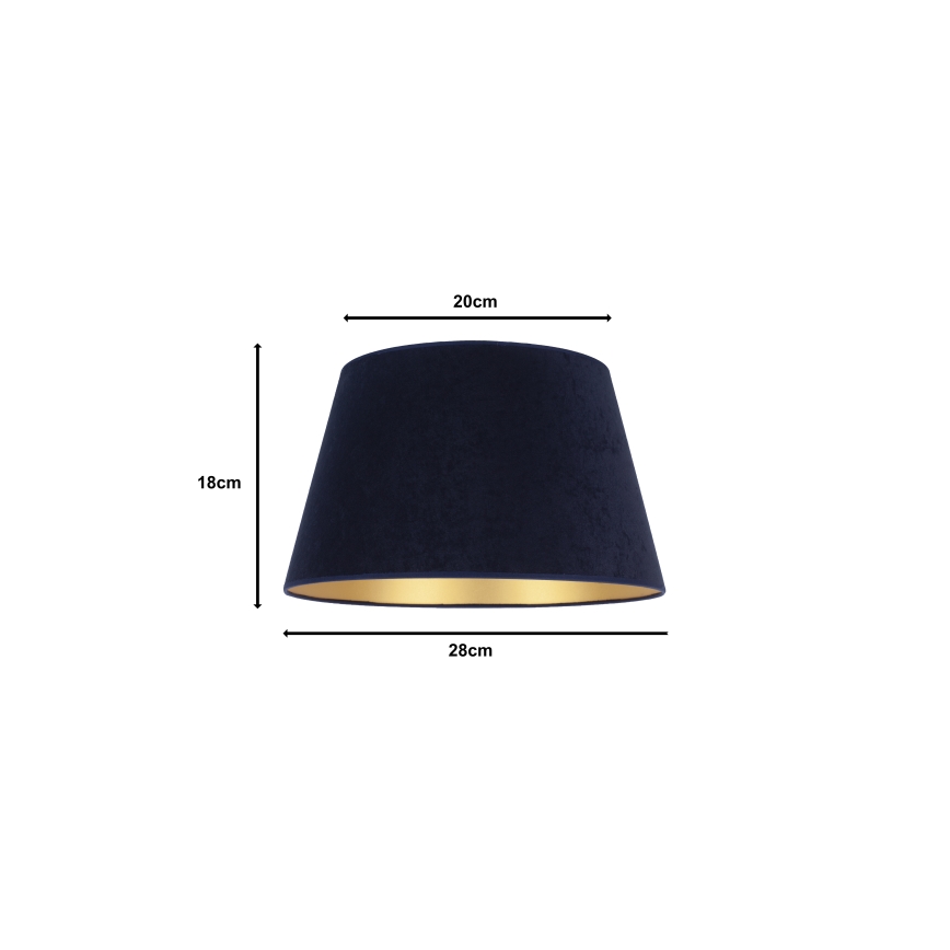 Duolla - Sjenilo za stolnu lampu CONE M E27 pr. 28 cm plava