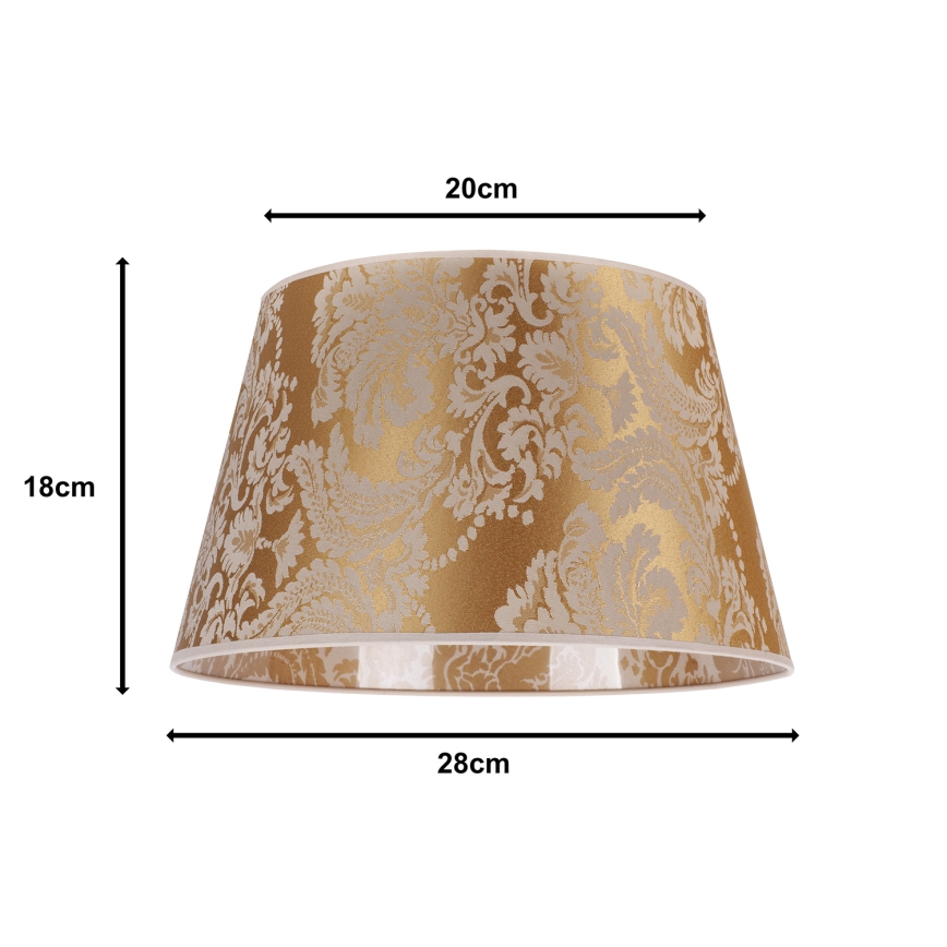 Duolla - Sjenilo za stolnu lampu CONE M E27 pr. 28 cm zlatna
