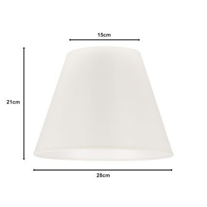Duolla - Sjenilo za stolnu lampu SOFIA S E27 pr. 28 cm bež