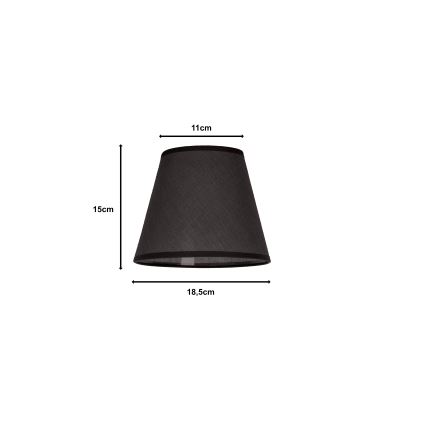 Duolla - Sjenilo za stolnu lampu SOFIA XS E14 pr. 18,5 cm antracit