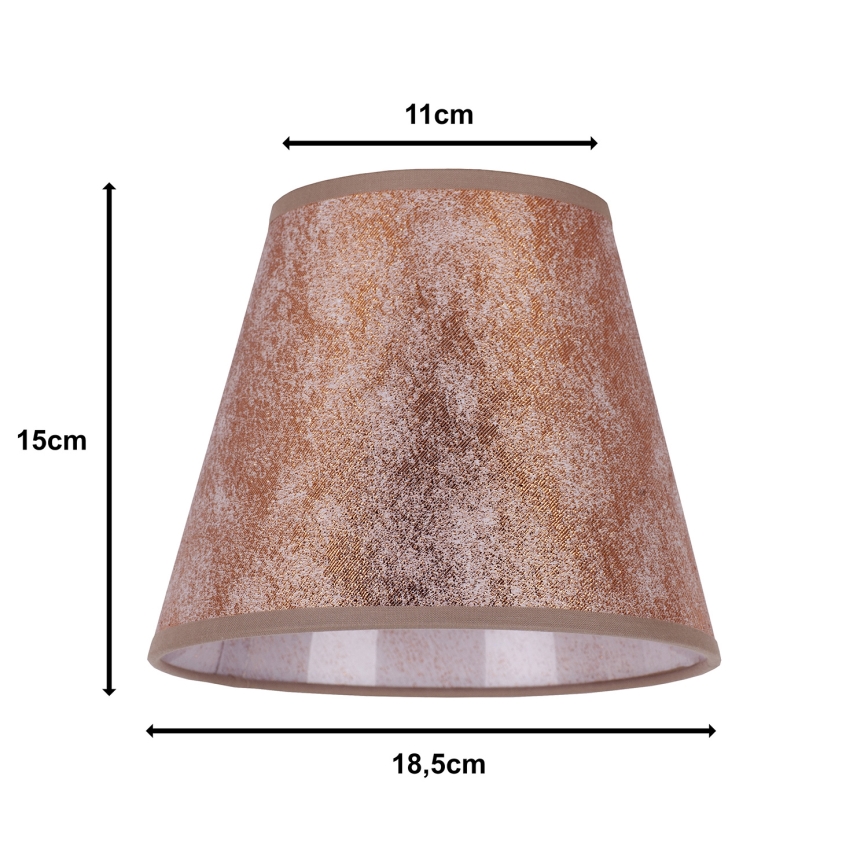 Duolla - Sjenilo za stolnu lampu SOFIA XS E14 pr. 18,5 cm bakrena