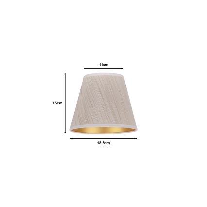 Duolla - Sjenilo za stolnu lampu SOFIA XS E14 pr. 18,5 cm bež