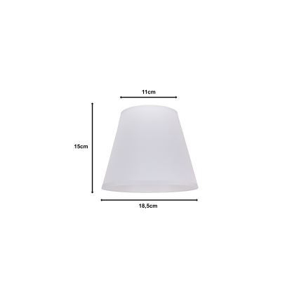 Duolla - Sjenilo za stolnu lampu SOFIA XS E14 pr. 18,5 cm bijela