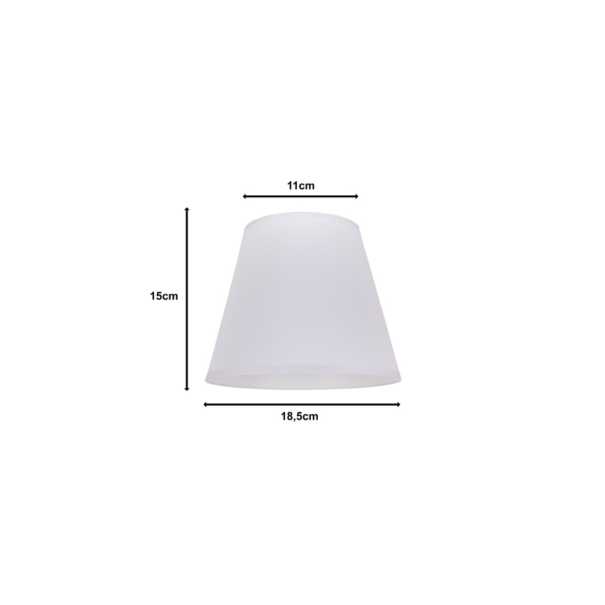 Duolla - Sjenilo za stolnu lampu SOFIA XS E14 pr. 18,5 cm bijela