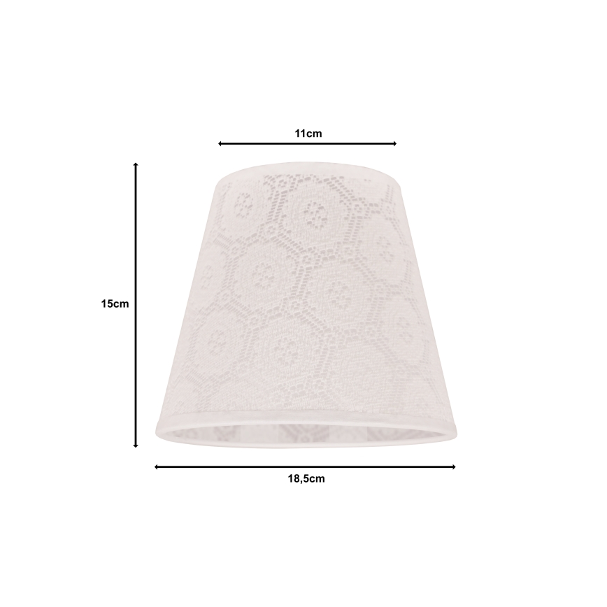 Duolla - Sjenilo za stolnu lampu SOFIA XS E14 pr. 18,5 cm bijela