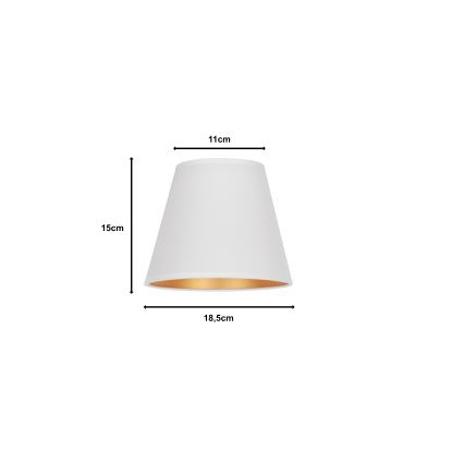 Duolla - Sjenilo za stolnu lampu SOFIA XS E14 pr. 18,5 cm bijela